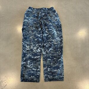 US Navy Digital Camo Cargo Working Pants Trousers Mens Size Large Blue USA